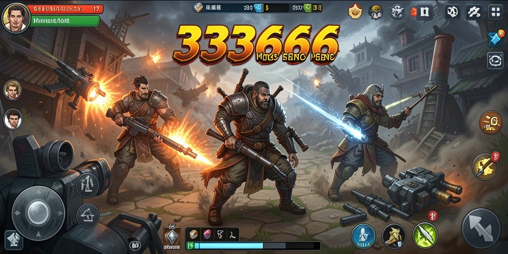 Tampilan gameplay dinamis dan strategis di 333666.