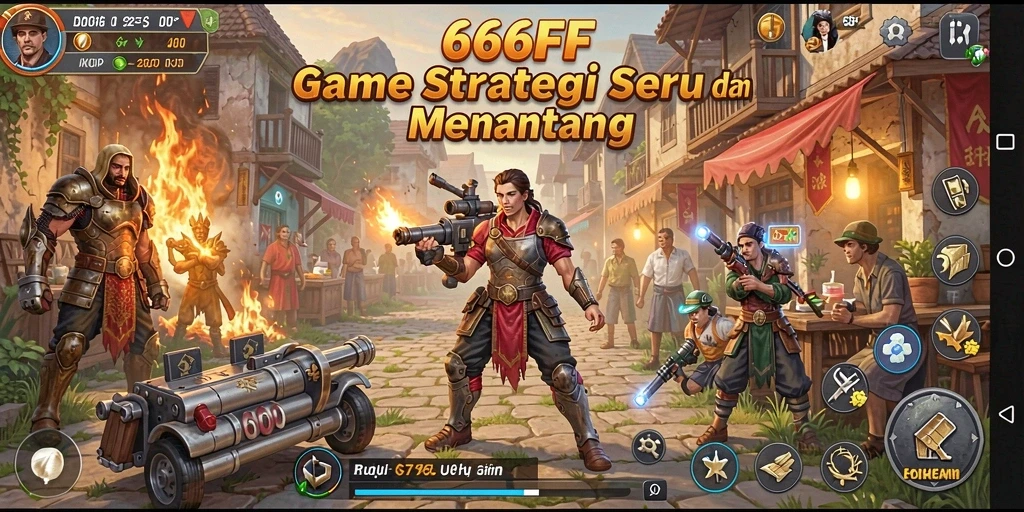 Tampilan gameplay seru dan strategis dari 666FF.