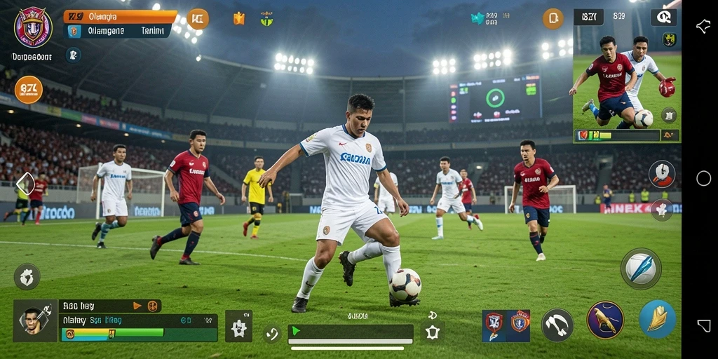 Screenshot utama 8ZK menampilkan aksi seru permainan olahraga.