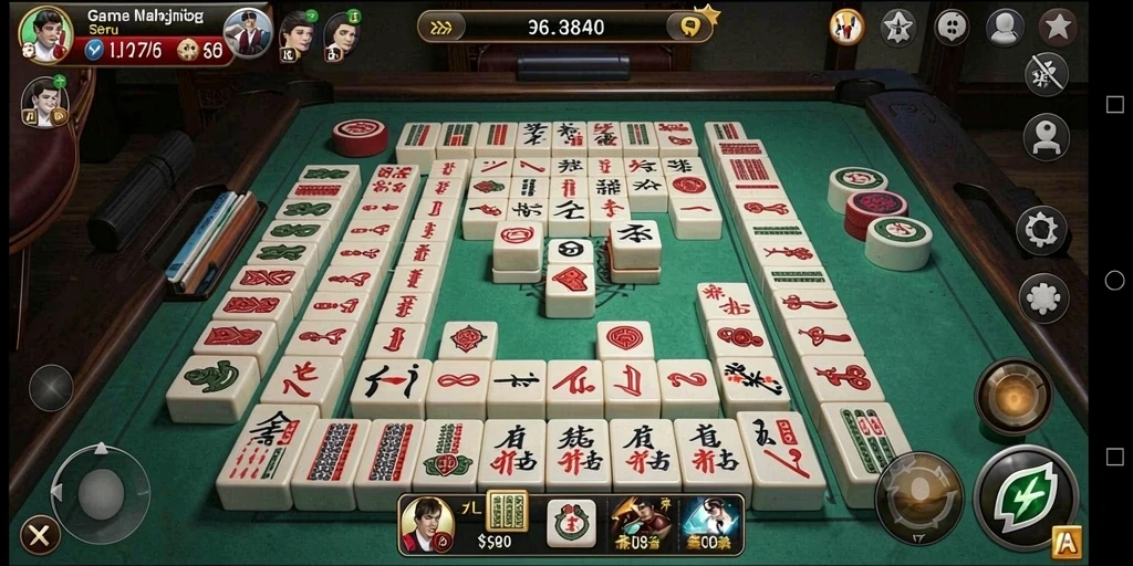 Screenshot gameplay 987UP dengan visual Mahjong yang menawan.