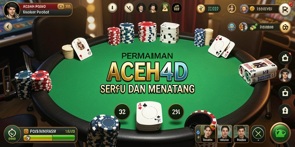 Tampilan gameplay Poker yang menarik di ACEH4D.
