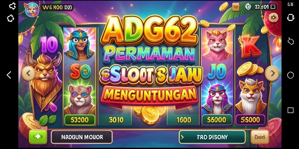 Screenshot gameplay ADG62 menampilkan keseruan Slot yang penuh warna.