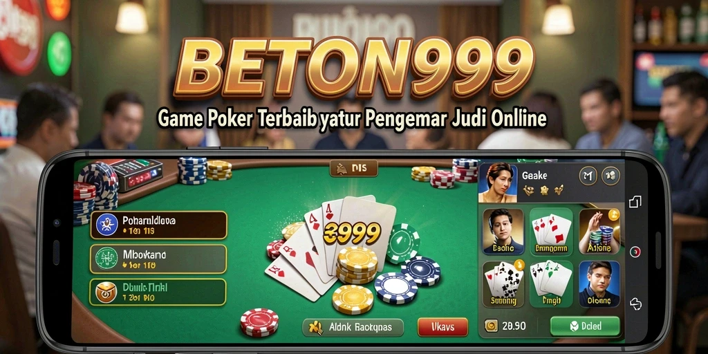 Tangkapan layar gameplay Poker yang menegangkan dan interaktif.