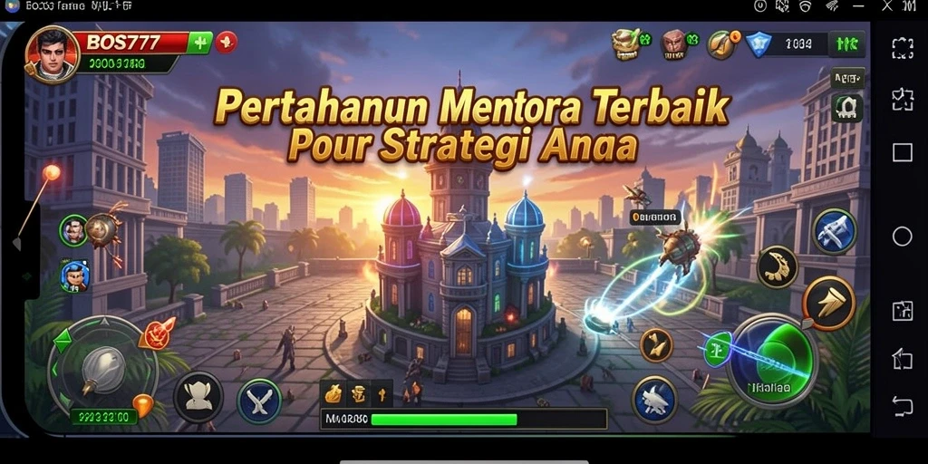 Tangkapan layar menunjukkan aksi intens dalam permainan Tower Defense.