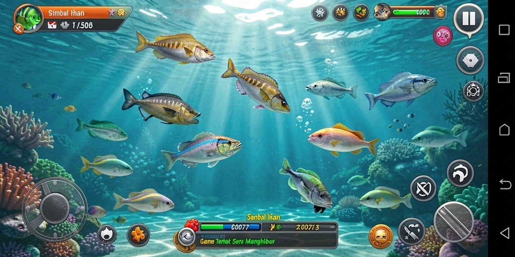Screenshot gameplay menarik dari C0077 Tembak Ikan.