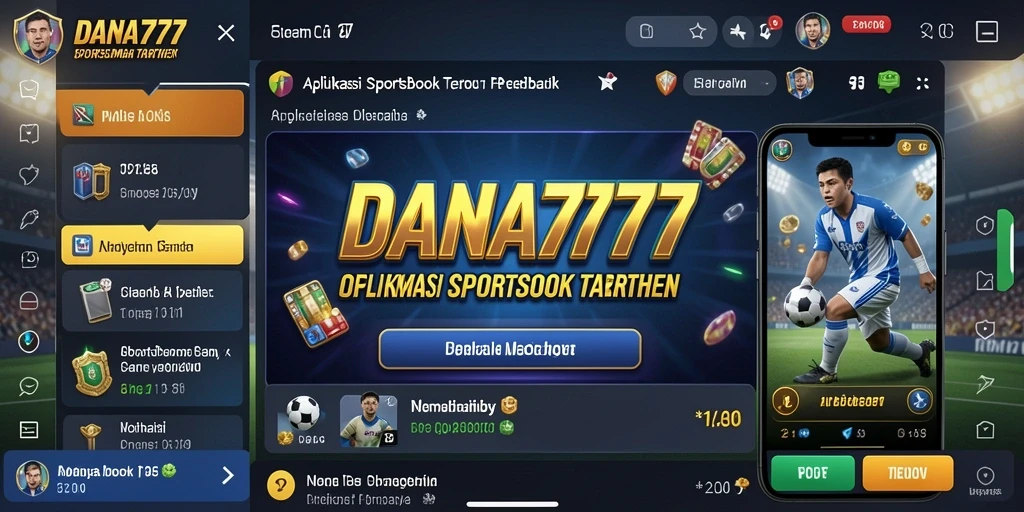 Tampilan menarik dari gameplay DANA777 dengan fitur sportsbook.