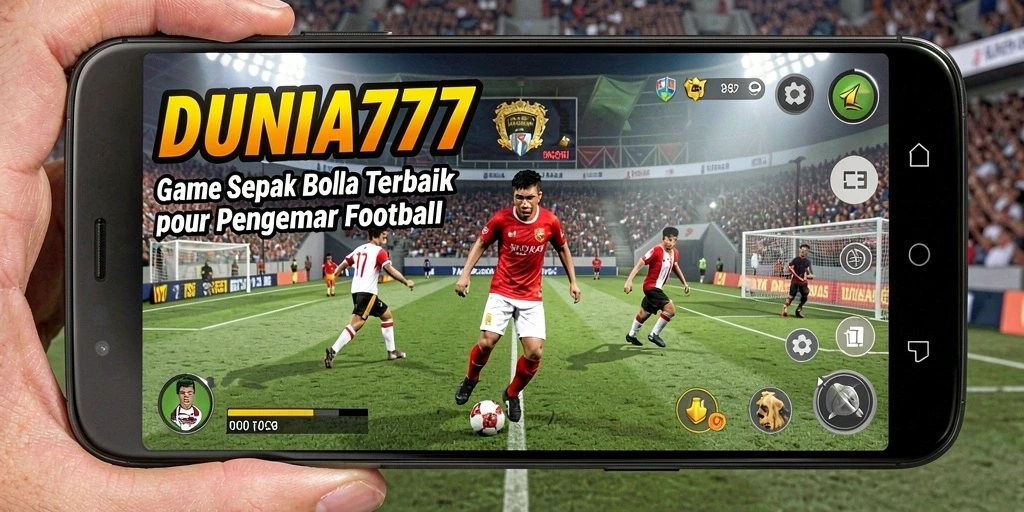 Tampilan utama <strong>DUNIA777</strong> yang menunjukkan aksi sepak bola yang mendebarkan.