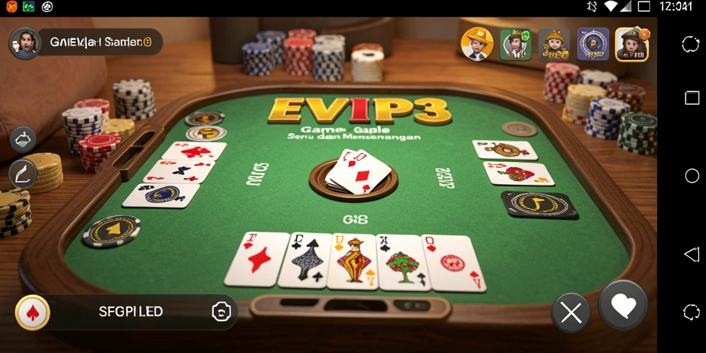 Tampilan gameplay EVIP3 yang menarik dan interaktif.