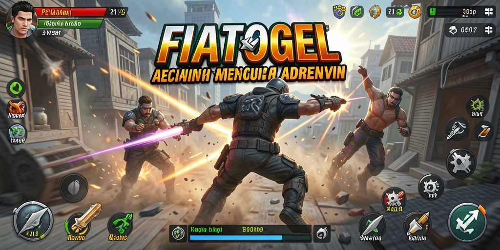 Tangkapan layar gameplay FIATOGEL yang menampilkan aksi mendebarkan.