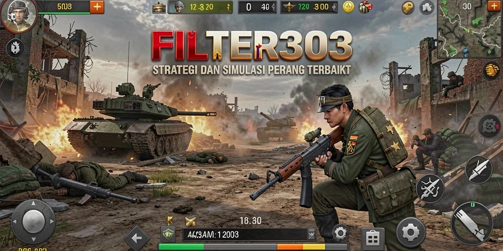 Tampilan gameplay FILTER303 yang seru dan penuh aksi.