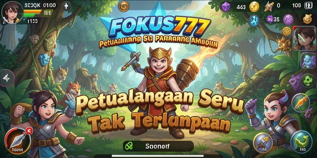 Screenshot FOKUS777 menunjukkan aksi petualangan yang menegangkan dan menakjubkan.