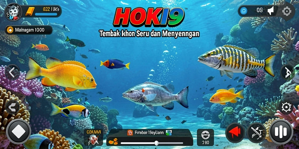Gameplay HOKI9 yang menyenangkan dengan berbagai ikan yang bisa ditangkap.