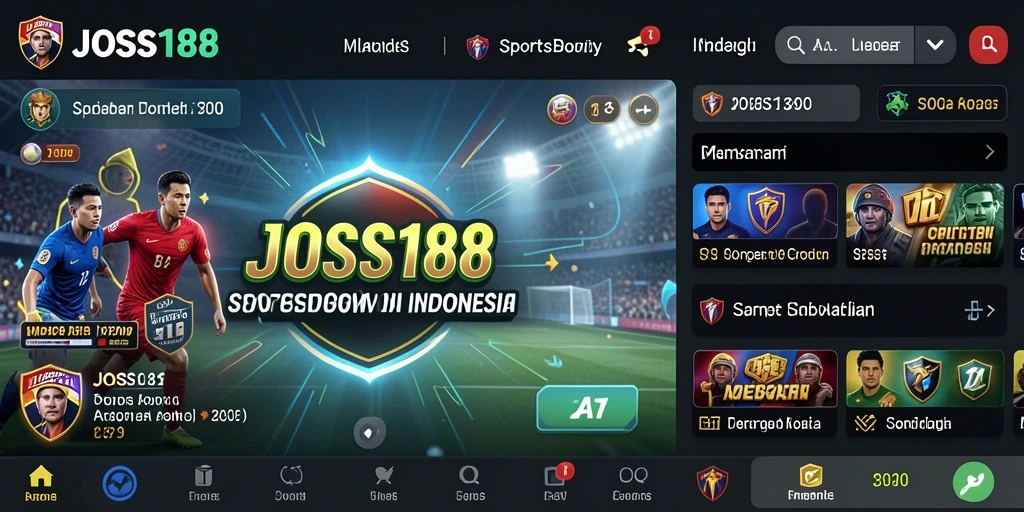 Tampilan antarmuka JOSS188 yang menarik saat bermain sportsbook.