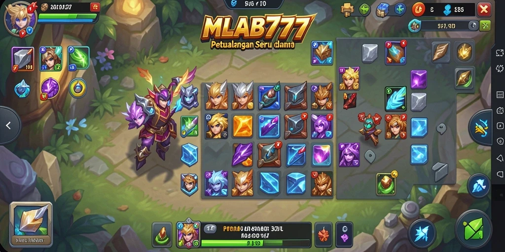 Tampilan gameplay menarik dari MLBB777 dengan level Match-3 yang seru.