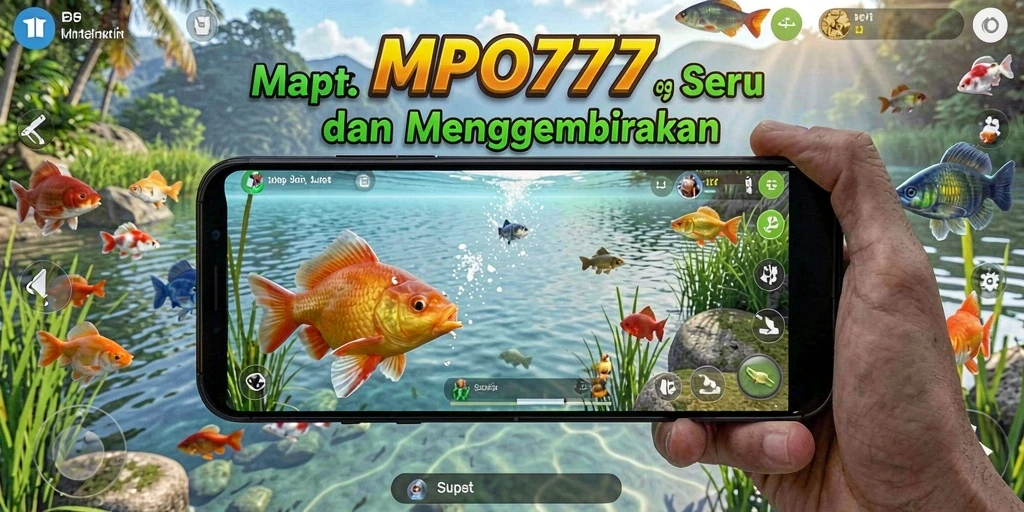 Tampilan gameplay MPO777 yang menarik saat menangkap ikan.