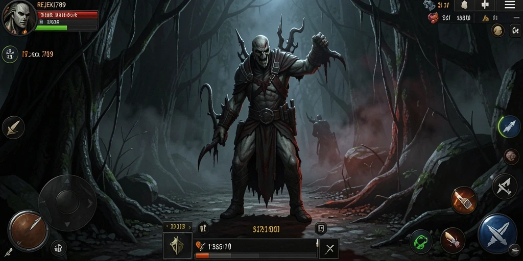 Screenshot menampilkan gameplay Horror yang tegang dan mengerikan.