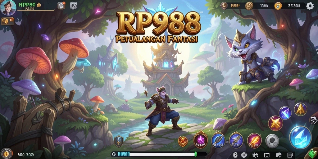 Tampilan menarik dari petualangan RPG di RP888.
