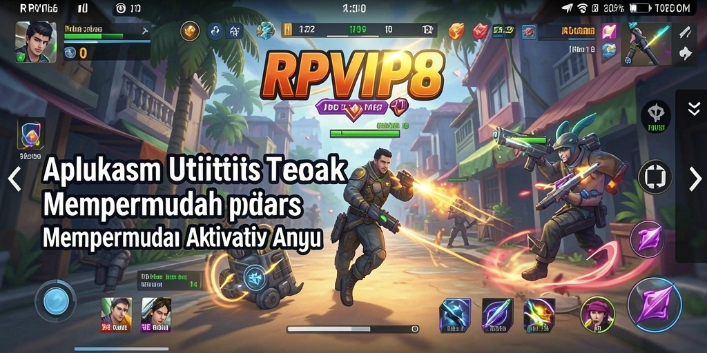 Tampilan antarmuka pengguna RPVIP8 yang menarik dan intuitif.