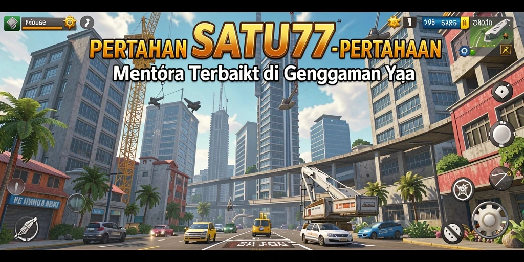 Tampilan aksi seru melawan gelombang musuh di SATU77.